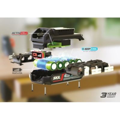 2. Skil BR1E3107AA Akku-Schraubendreher-Aufsatz, Schwarz, Rot