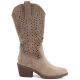 2. Damen-Cowboystiefel mit Lochmuster, beige, S.Barski HY62-8126