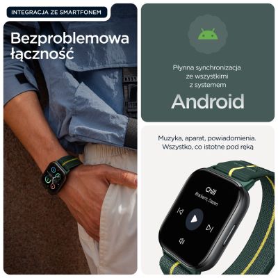 14. Motorola Moto Watch Fit 44 mm Trekking Green Smartwatch