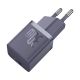 4. Baseus GaN5 30W USB-C EU-Wandladegerät mit lila Kabel , Baseus Dynamic 3 USB-C 100W 1m - Lila