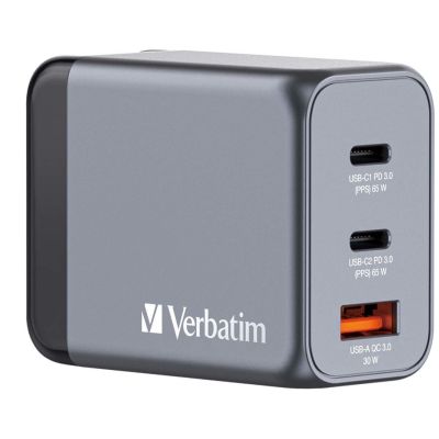 11. Verbatim GaN GNC-65 2xUSB-C Universal-Netzladegerät