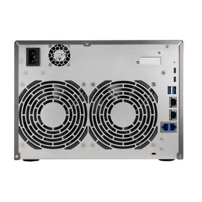 3. AS6810T NAS; Tower; 10x (3,5" SATA HDD/ 2,5" SSD); AMD Ryzen Embedded V3C14; 16 GB ECC DDR5 SODIMM (max. 64 GB), 2x 10GbE, 2x 5GbE, 4x M.2 2280 NVMe PCIe 4.0, 2x USB 4.0, 2x USB 3.2 Gen, 1x optionale 10GbE-Karte