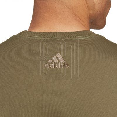 7. adidas Essentials Single Jersey Linear Logo-T-Shirt mit Stickerei M IC9280