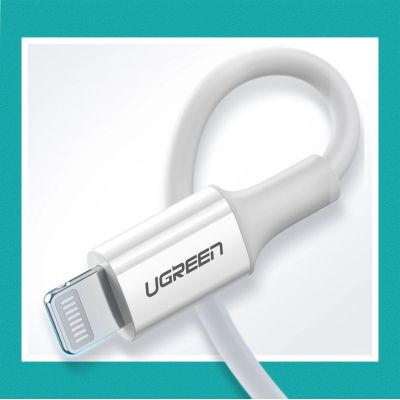 5. Ugreen US171 Lightning – USB-C MFi PD-Kabel 20 W 480 Mbit/s 1 m – Weiß