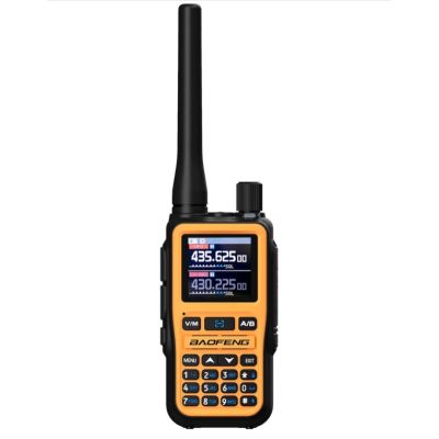 2. Baofeng UV-5R EU MINI USB-C Bluetooth VHF UHF Flugfunkgerät Orange (15cm Antenne)