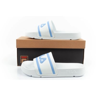 10. Fila Damen-Sport-Flip-Flops Morro, bequeme weiße Hausschuhe für den Pool