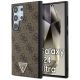 Guess Grip Stand 4G Triangle Strass Case für Samsung Galaxy S24 Ultra - Braun