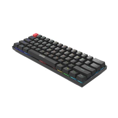 4. Marvo Scorpion KG933G Saber 61 Kabelgebundene mechanische RGB-Gaming-Tastatur 60% UK-Layout (Schwarz) QWERTY-Tastatur Schwarz