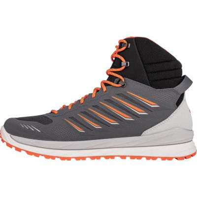 4. Lowa Axos GTX Mid Gore-Tex Graphit/Flame wasserdichte Herren Trekkingschuhe (310844 7952)