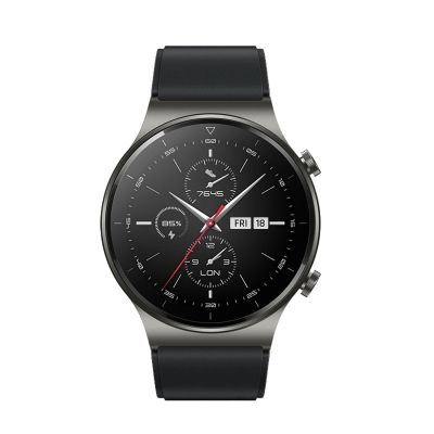 3. Silikonarmband für Huawei Watch GT 2 / 3 / 4 / 2 Pro / 3 Pro / 4 Pro / GT 2e - Schwarz