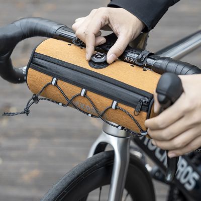7. Rockbros TL002 ROAD TO SKY 1,5L Lenkertasche, wasserdicht – Orange