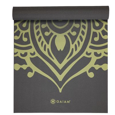 9. Gaiam Cool Matcha Sundial Layers 5mm 65735 Yogamatte