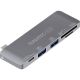 Terratec 283005 USB 3.2 Gen 1 (3.1 Gen 1) Typ-C Dockingstation, Grau