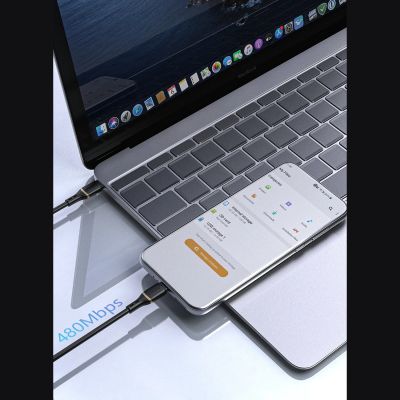 7. Dudao L25C USB-C - USB-C Silikonkabel 60W 1m - Weiß