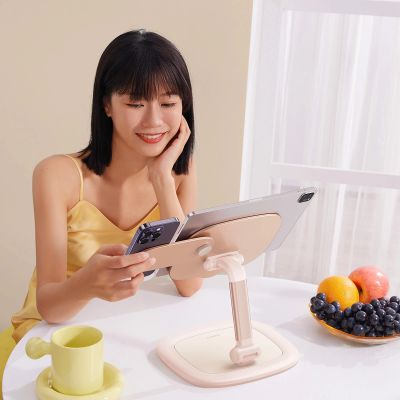 10. Baseus Seashell Series verstellbarer Tablet-/Telefonständer – Pink