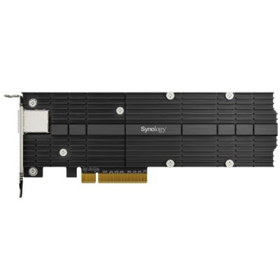 Synology E10M20-T1 Kombiadapter, 2x10GbE RJ45, 2 M.2-Steckplätze (2280/22110) für SSDs, PCIe 3.0 x8