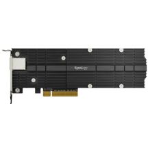 Synology E10M20-T1 Kombiadapter, 2x10GbE RJ45, 2 M.2-Steckplätze (2280/22110) für SSDs, PCIe 3.0 x8