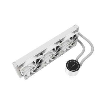 10. Xilence XC998 Computer-Kühlsystem, Prozessor, Flüssigkeitskühlungsset, 12 cm, Weiß, 1 Stück