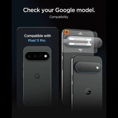 6. Spigen Optik Pro HD 2er-Pack Displayschutzfolie aus gehärtetem Glas für Google Pixel 11 Pro