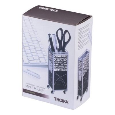 4. TROIKA Stifteköcher MINI TROLLEY