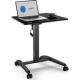 SENSE7 Mobiler Schreibtisch Schwarz 70 cm x 52 cm Schwarz