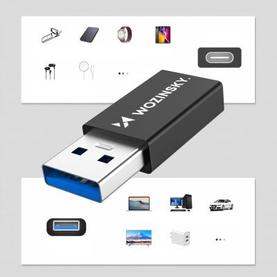 5. Wozinsky WAAC-01 USB-A - USB-C OTG Adapter - Schwarz