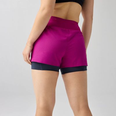 3. High Point Damen 3″ 2-in-1 Short 2.0 Laufshorts Pink