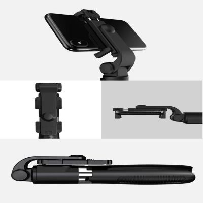8. Tech-Protect L01S Bluetooth-Selfie-Stick mit Stativ bis 70 cm – Schwarz