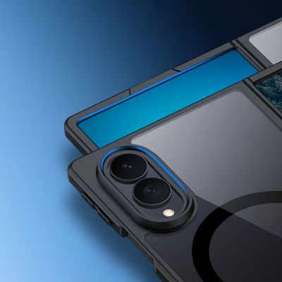 9. Dux Ducis Aimo Mag Hülle für Samsung Galaxy Z Fold 8 Wide - Schwarz