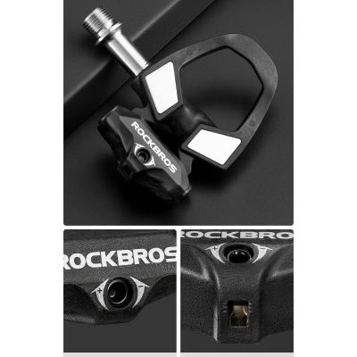 5. Rockbros RD9 SPD Pedalplatten aus Carbonfaser und Titanlegierung – Schwarz