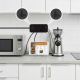 8. MACLEAN Steckdosenleiste, Verlängerungskabel mit 6 Steckdosen + 4 USB-Anschlüssen, 110–240 V Wechselstrom, 50/60 Hz, max. 2,1 A, 2500 W, 1,5 m, Schwarz, MCE389 B