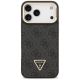 3. Guess 4G PU Dreieck-Logo & Standkamera Magsafe Hülle für iPhone 17 Pro Max - Schwarz