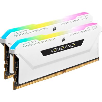 6. Corsair Vengeance RGB Pro CMH32GX4M2E3200C16W Arbeitsspeichermodul 32 GB (2x16 GB) DDR4 3200 MHz
