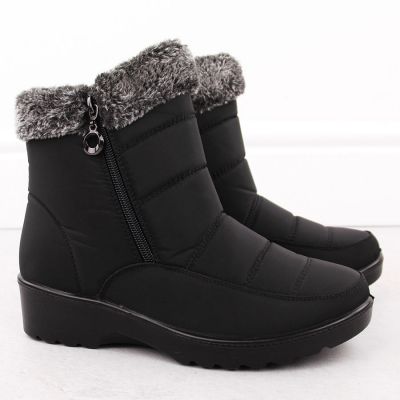 12. Damen-Schneestiefel mit Fellfutter, schwarz, Vinceza 86231
