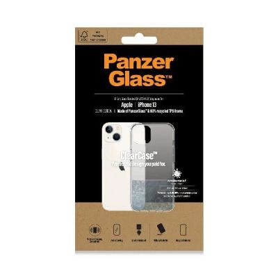 2. PanzerGlass ClearCase antibakterielle Hülle mit Militärzertifikat für iPhone 13 / 14 / 15 – transparent