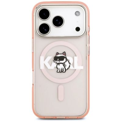 3. Karl Lagerfeld IML Choupette Sketch Logo MagSafe Hülle für iPhone 17 Pro - Pink