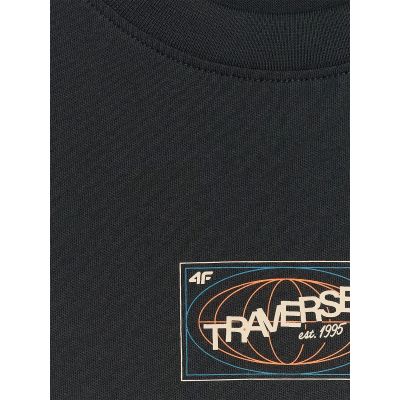 9. Herren-T-Shirt mit Aufdruck, regulär, Größe 4F 4FRAW25TTSHM3377-20S