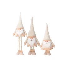 Weihnachtsmann auf Teleskopbeinen 30 x 18 x 100 cm Gold