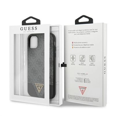 8. Guess 4G Triangle Collection Hülle für iPhone 11 6.1" / Xr - Grau