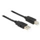 4. DeLOCK 20m, USB 2.0-A - USB 2.0-B USB-Kabel, Schwarz