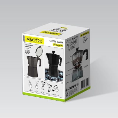 11. 3-Tassen-Kaffeemaschine MR-1666-3-BLACK MAESTRO