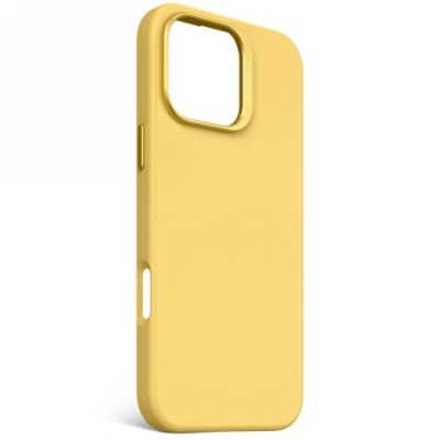 2. Decoded Antimikrobielle Silikon-Rückseite mit MagSafe für iPhone 16 Pro Max – Gelb