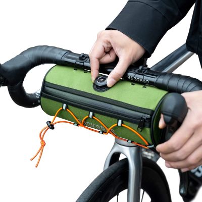 7. Rockbros TL002 ROAD TO SKY 1,5L Lenkertasche, wasserdicht – Grün