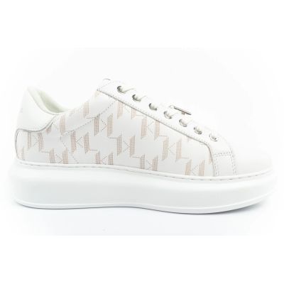 13. Karl Lagerfeld Kapri Herrenschuhe Sneakers Naturleder weiß
