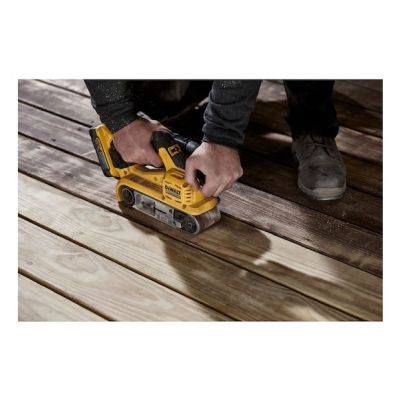 4. DeWALT DCW220NT-XJ Tragbarer Bandschleifer, Schwarz, Gelb