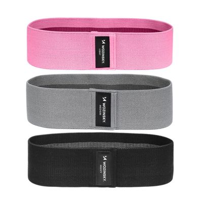 3. Wozinsky 3x Stoff-Widerstands-Miniband-Set für Yoga-, Fitness- und CrossFit-Übungen (WFB-01)