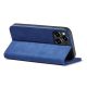 5. Magnet Fancy Case Hülle für iPhone 14 Flip Cover Wallet Stand blau