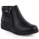 Gefütterte Damen-Ankle-Boots mit Absatz, schwarz, Sergio Leone BT25348-S
