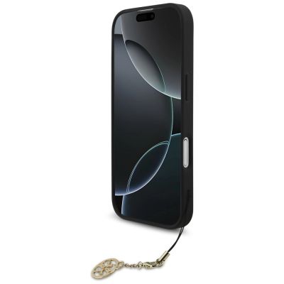 4. Guess 4G Charms Collection MagSafe Hülle für iPhone 17 - Schwarz