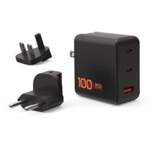 Urban Armor Gear 9B443811V4040 Handy-Ladegerät für Kopfhörer, Smartphones, Tablets und Laptops, Schwarz, Orange, AC-Schnellladefunktion, intern